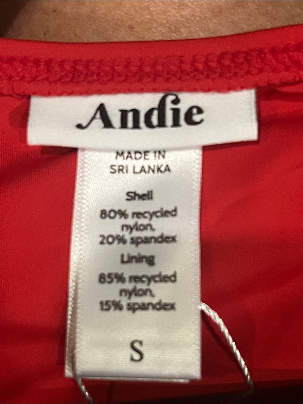 Andie The Malibu One Piece Swimsuit Cherry Red NWT Size Small - Picture 10 of 11